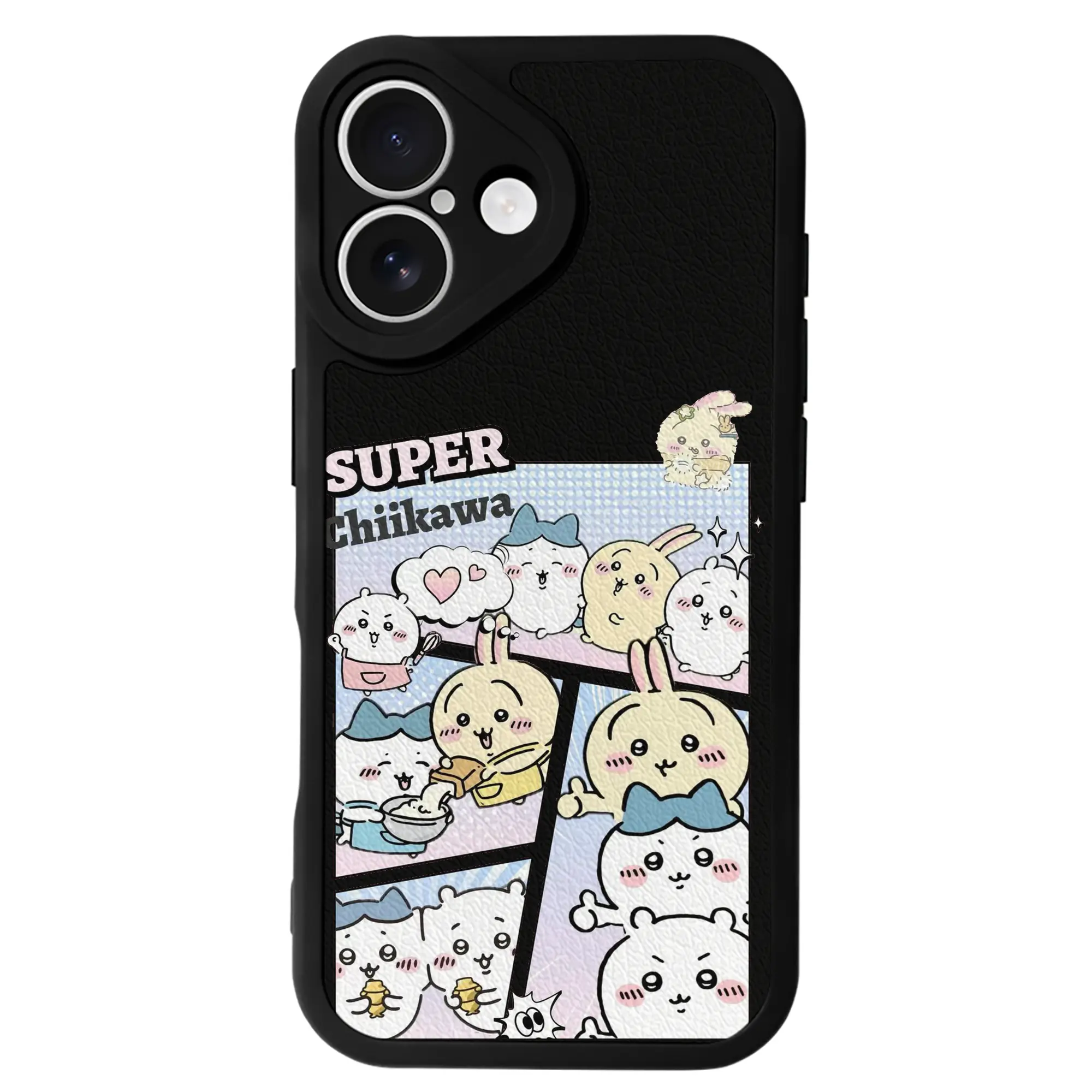 ちい が わ グッズ ハチワレ - IPhone 16シリーズ対応 ・ シリコンスマホケース ・ レザー調 ・ 高精度フィット ・ 耐衝撃 ・ ワイヤレス充電対応 ・ 精密カット